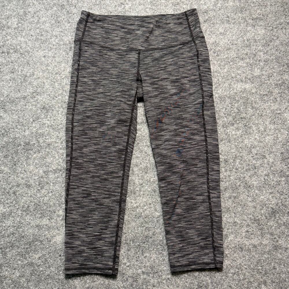 Athleta Women’s Gray Space Dye Crop Leggings Yoga‎ Pants Size SMALL